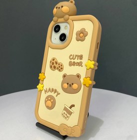 تصویر قاب یا کاور طرح CUTE BEAR خرس بیسکویتی مناسب برای گوشی موبایل اپل IPHONE - iphone 11 promax mobile cover CUTE BEAR for iphone