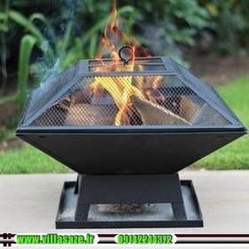 تصویر آتشدان چند ضلعی مدرن 