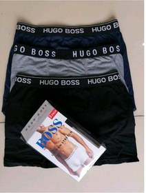 تصویر شورت باکسر 3 عددی Hugo Boss 