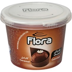 تصویر ژله تزیین کیک و شیرینی با طعم کارامل فلورا - 300 گرم Flora Cake and Pastry Caramel Cold Glaze - 300 gm