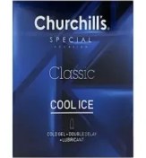 تصویر کاندوم کلاسیک خنک کننده تأخیری چرچیلز 3 عددی Churchill’s Special Classic Cool Ice Condom 3pcs