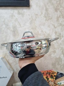 تصویر تابه دودسته استیل کاراجا ترک مدل Emirgan سایز ۲۴ Karaca Türk çelik Basıc Tencere Emirgan model 24 cm