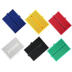 تصویر برد بورد مینی 170 سوراخ BreadBoard زرد 