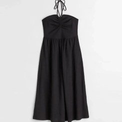 تصویر پیراهن دکلته مشکی زنانه از برند H&M 