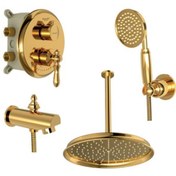 تصویر شیر  حمام    شودر   زیگموند    تیپ 4     طلایی shouder  bath faucet  sigmund