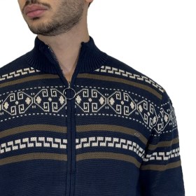 تصویر ژاکت زیپی یقه پنج سانت وینتیج 2033 