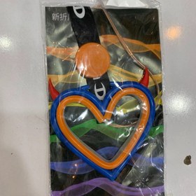 تصویر آویز سوریکاوا چراغ دار قلب آبی 