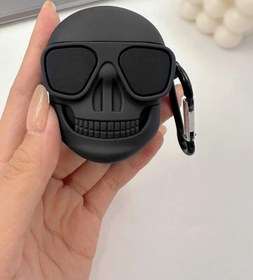 تصویر گارد و کاور ایرپاد طرح اسکلت قرمز فانتزی 014 014 fancy red skeleton Airpod guard and cover