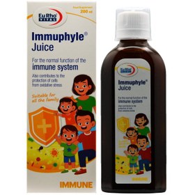 تصویر شربت ایموفیل جویس 200 میلی لیتریوروویتال Eurho Vital Immuphyle Juice Syrup 200 ml