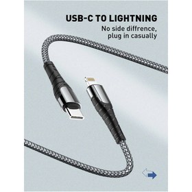 تصویر کابل تبدیل USB-C به لایتنینگ الدینیو مدل LC111 PD30W طول 1 متر 