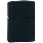 تصویر فندک زیپو مدل Zippo Regular Black Matte کد 218 Zippo Regular Black Matte 218 Lighter