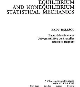 خرید و قیمت دانلود کتاب Equilibrium and nonequilibrium statistical ...