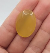 تصویر نگین عقیق شرف شمس اصل خراسان با رنگ طبیعی کد N052 