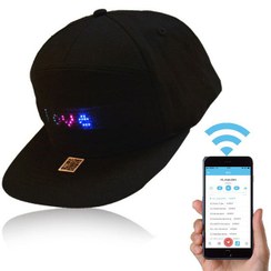 تصویر کلاه با صفحه LED 