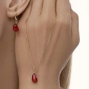 تصویر ست گردنبند و گوشواره یلدایی کد G1575 