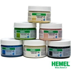 تصویر رنگ اکریلیک پایه آب 