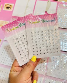 تصویر نگین چسبی صورت و مو ۸۰ عددی سایز متوسط 