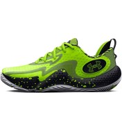 تصویر کتونی بسکتبال Under Armour Spawn l3 رنگ سبز فسفری 