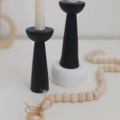 تصویر جا شمعی دکوری پایه دار کوتاه و بلند 