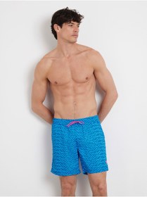تصویر شورت شنا فاق نرمال طرح دار مردانه | گس Guess F4GT06WG2A2-P7OJ 