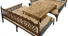 تصویر تخت سنتی چوبی کد 263 