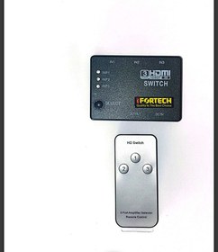تصویر سوئیچ هاب 3 به 1 HDMI ریموت دار iFORTECH 