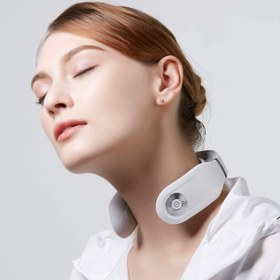 تصویر SKG Smart Neck Massager Wireless Neck Massage Equipment with Heating Function -White 