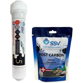 تصویر فیلتر شارژپذیر Post carbon به همراه شارژ یدک 140 گرم مدل 