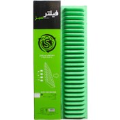 تصویر فیلتر هوا سبز نانو الیافی (سلولزی) مناسب خودرو پژو 206 تیپ 5 ( TU5 ) - پژو 207 - رانا - اچ سی کراس H30 CROSS -پژو 405SLX ( موتور TU5 ) - پژو پارس ELX ( موتور TU5 ) 