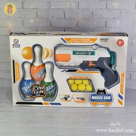 تصویر کلت اسباب‌بازی با بولینگ 