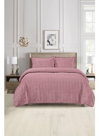 تصویر ست روتختی یک نفره آلوین - صورتی کمرنگ برند favora Alvin Single Bedspread Set - Dusty Rose