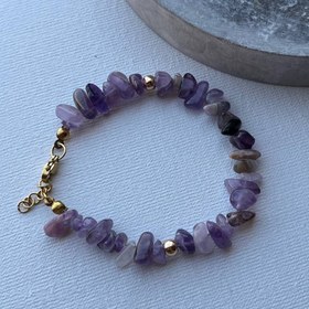 تصویر دستبند سنگ آمیتیست(قفلی) 