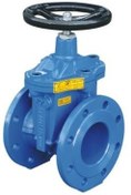 تصویر کشویی 8 اینچ PN16 زبانه لاستیکی وگ بی همتا GATE VALVE 8" PN16 GGG40