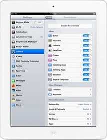 تصویر تبلت صفحه نمایش شبکیه چشم اپل 3 iPad 16 GB ، Wi-Fi ، سفید (تجدید شده) 