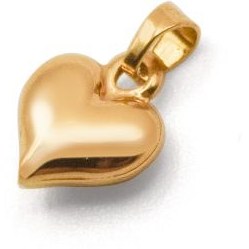 تصویر پلاک طلا قلب کوچک 