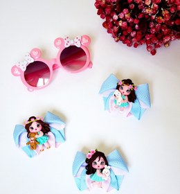 تصویر گلسر پیکسلی آبی 