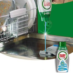 تصویر ژل ماشین ظرفشویی fairy با رایحه نسیم دریا حجم 650 میل Dishwashing fairy platinum gel all in one 650ml