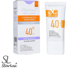 تصویر ضدآفتاب رنگی spf40 بژ روشن 