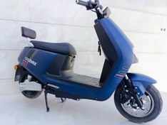 تصویر موتورسیکلت برقی (اسکوتر برقی) COVAX سفارش اروپا مدل لانچ LAUNCH رنگ آبی 