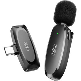 تصویر میکروفون یقه ای بی سیم تایپ سی ایکس او MKF08A XO MKF08A Type-c wireless Collarclip microphone