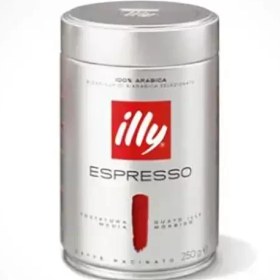 تصویر پودر قهوه ایلی اسپرسو قرمز قوطی 250 گرمی illy tostatura forte espresso coffee 250 gr