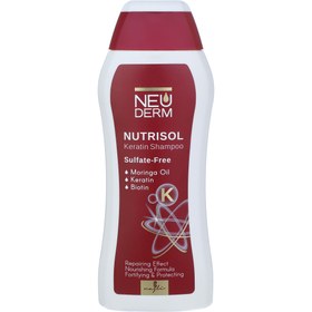 تصویر شامپو کراتینه فاقد سولفات مدل نوتریسل نئودرم  حجم 300 میل Neu Derm Nutrisol Sulfate Free Keratin Shampoo 300 ml