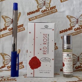 تصویر عطر رد روز red rose برند الرحاب ساخت کشور امارات حجم 6ml 