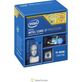 تصویر سی پی یو اینتل بدون باکس Core i5-4690 CPU Intel Core i5-4690 3.5GHz LGA 1150 Haswell TRAY CPU