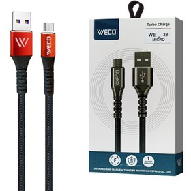 تصویر کابل اندروید (MicroUSB) ویکو (WECO) طول 1 متر مدل WE-39 