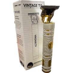 تصویر ماشین اصلاح حرفه‌ای VINTAGE T9؛ قدرت، دقت و طراحی کلاسیک در یک بدنه فلزی 