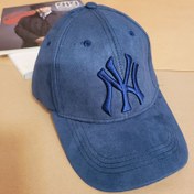 تصویر کلاه کپ سورمه ای روشن NY وارداتی كد k00116 