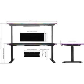 تصویر میز گیمینگ Cooler Master GD160 ARGB 