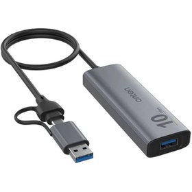 تصویر هاب 4 پورت USB-A و Type-C اونتن مدل UCA611 با 4 پورت USB-A دارای پورت Type-C تامین برق 