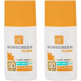تصویر فلوئید ضدآفتاب بدون ‌رنگ مای، SPF50 مجموعه 2عددی 